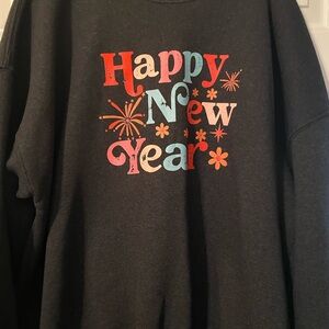 Happy New Year Graphic Sweatshirt
